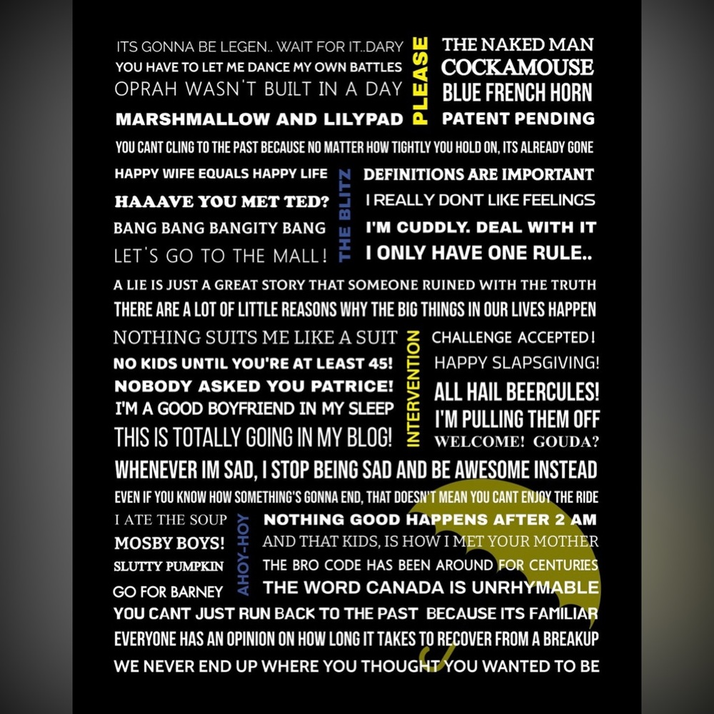 How I Met Your Mother Quotes Poster